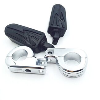 1 1/2" Flame Foot Pegs P Clamps For SUZUKI VS1400 VZ1500 INTRUDER M800 C800