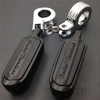 1 1/4" Flame Foot Pegs P Clamps For SUZUKI VS1400 VZ1500 INTRUDER M800 C800