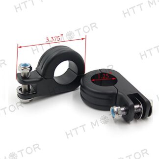 1 1/4" Guard Crash Bar Mount Footpeg P Clamps for SUZUKI M109R M90 S50 C90 C109R