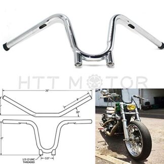 1" Bootlegger Handlebar cut out For sportster dyna chopper bobber ape 82-up Chrome