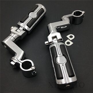 1" Highway Radical Skull Foot Pegs Clamps For Harley Sportster 883 1340 XL1200