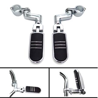 1.25" Highway Radical Flame Foot Pegs Clamps For Harley Sportster 883 1340 XL120