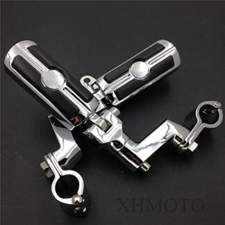 1.25" Skull Rider Foot Pegs Clamps For VT750 VT1100 VTX1300 VTX1800 Magna