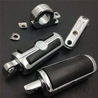 1.5" Skull Rider Foot Pegs P Clamps For VT750 VT1100 VTX1300 1800 Magna