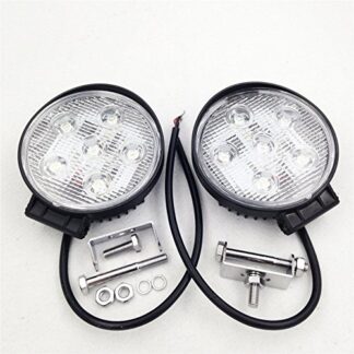 2 PCS Round 18W Spot BEAM LED Off Road Work6 LED Light 12V 24V Universal USE SUV Car Truck Boat