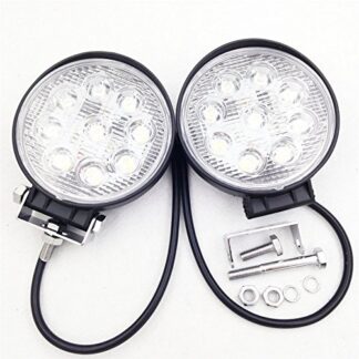 2 PCS Round 27W Spot BEAM LED Off Road Work 9 LED Light 12V 24V Universal USE SUV Car Truck Boat