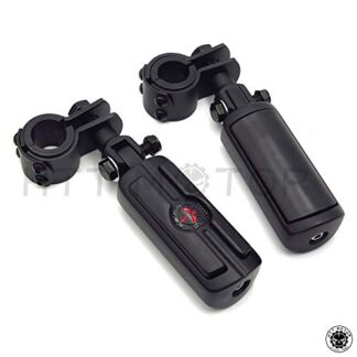 2,5 cm 1 1/10,2 cm Highway Radical Tête de mort Pied Pinces Colliers de serrage support de montage pour Harley Sportster 883 1340