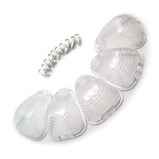 5 PCs Clear Roof Running Light Cab Marker Cover and White LED Bulb for 1999-2014 F-250/F-350/F-450/F-550 Super Duty