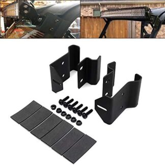 50 inch Curved Straight LED Light Bar Upper Windshield Pro-fit Cage Mounting Brackets Fits Polaris Ranger 500 570 900 1000