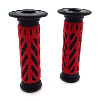ATV WATERCRAFT Web Gel Style H Grips RED ATV QUAD YAMAHA KAWASAKI POLARIS SEADOO BOMBARDIER JET SKI ATV FOREMAN RECON RINCON Brute Force Prairie ATV BRUIN GRIZZLY KODIAK(7/8" BOTH SIDE)