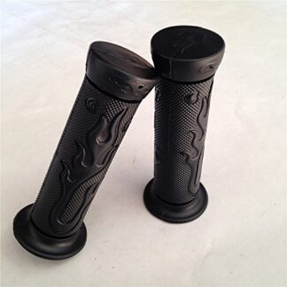 ATV WATERCRAFTS Flame Gel Style Grips Black ATV QUAD YAMAHA KAWASAKI POLARIS SEADOO BOMBARDIER JET SKI ATV FOREMAN RECON RINCON Brute Force Prairie BRUIN GRIZZLY KODIAK(7/8" BOTH SIDE)