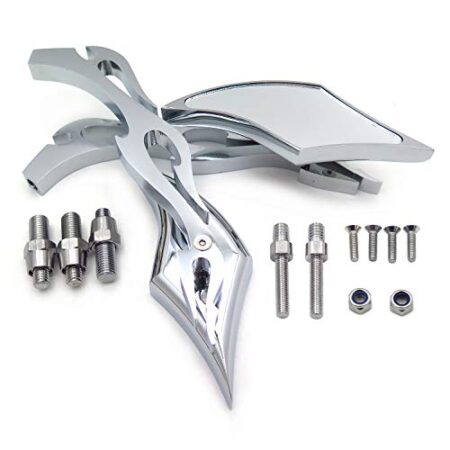 Alloy TWIST DIAMOND Custom Mirror Suzuki GSXR600 750 1000 1100 Hayabusa CHROME