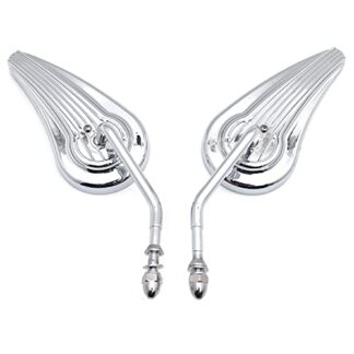 Aluminum Mirrors Fit For Harley Sportster Low Glide FXRS FXRT Softail Chromed Custom