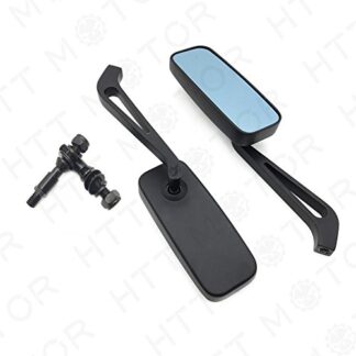 Anti Glare Blue Glass Rearview Mirror for Harley Softail Motorcycle Bikes