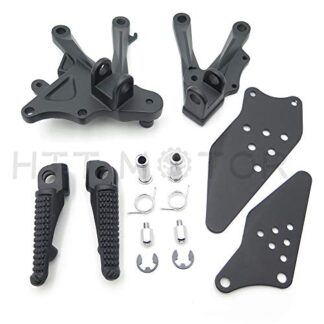 Avant Rider Repose-pieds Pinces Supports pour 2006 2007 2008 2009 2010 Kawasaki Zx-10r Noir