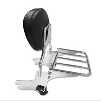 Backrest Sissy Bar w/Luggage Rack for 97-08 Harley Road King FLHT FLHX FLTR