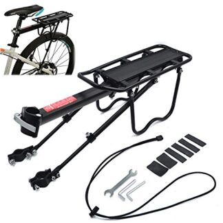 Bicycle Carrier Rear Rack Fender Luggage Rack Seat Quick Release Metal Pannier