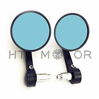 Billet CNC Bar End Mirrors 7/8" 22 Black For Yamaha SR500 XS650 CB750 Cafe Racer