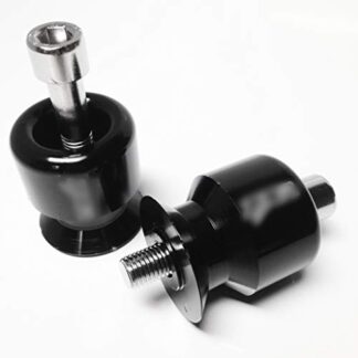 Black 10Mm Swingarm Spools For Kawasaki Ninja 250R 650R Zx 6R 9R 10R 12R 14R Zzr