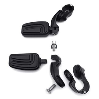 Black 2.5" Short Foot Peg Kit 1.25" Engine Guard For DLX600 Shadow VT600