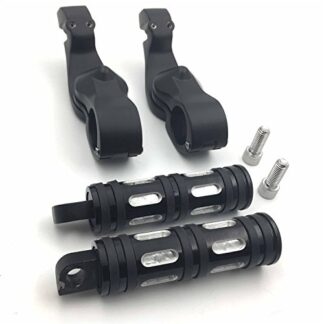Black 2.5" Short Foot Peg Kit 1.25" Engine Guard For Suzuki BOULEVARD M90 M50Z