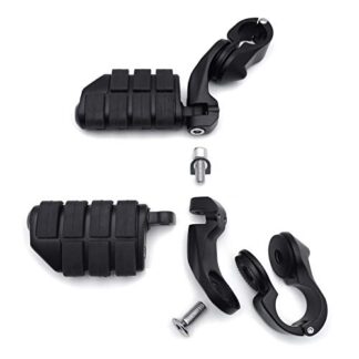 Black 2.5" Short Foot Peg Kit 1.25" Engine Guard For Valkyrie 1800 2004