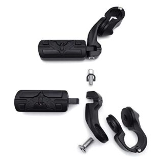 Black 2.5" Short FootPeg Kit 1.25" Engine Guard For Yamaha Roadstar xv1700