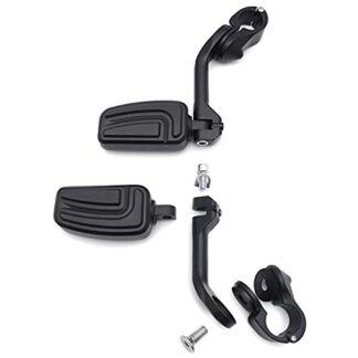 Black 5" Long Foot Peg Kit 1.25" Engine Guard For DLX600 Shadow VT600