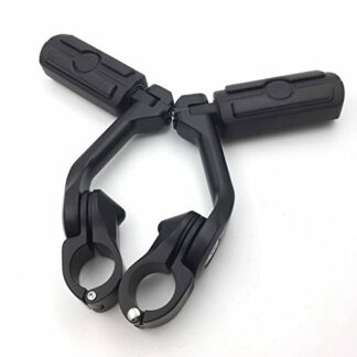 Black 5" Long Foot Peg Kit 1.25" Engine Guard For Softail Deluxe FLSTN