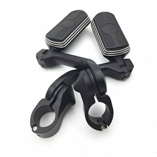 Black 5" Long Foot Peg Kit 1.25" Engine Guard For Suzuki BOULEVARD M50Z C90