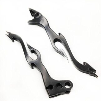 Black Brake Clutch Flame Hand Lever Fit For Honda Cb750 Cbr600 F1 F2 F3 F4 F4I