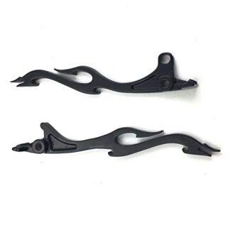 Black Brake Clutch Flame Hand Levers Fit For Suzuki Intruder 800 1400 1500