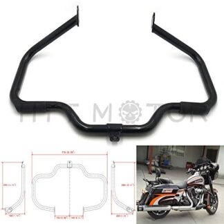 Black Engine Guard Highway Crash Bar For Harley Touring 1997-2008 2007 2006 2005