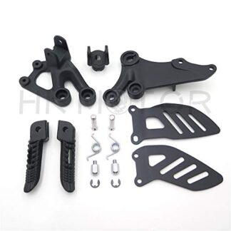 Black Front Rider Foot Pegs Bracket Fit For Suzuki Gsxr600 Gsxr750 2006-2010