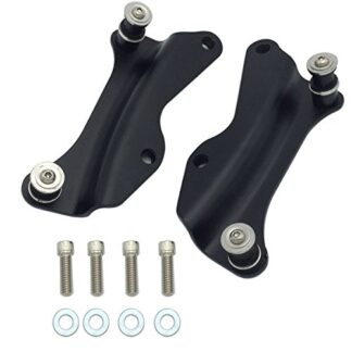 Black Metal 4 Point Docking Hardware Kit for Harley Road King Street Glide 2014-2016