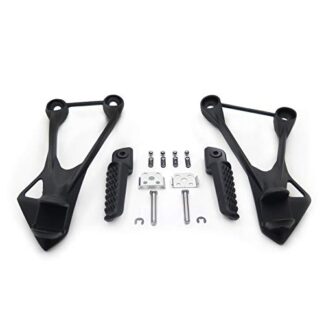 Black Rear Passenger Foot Peg Bracket Fit for Kawasaki Zx6R 2005 2006 2007 2008