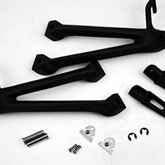 Black Rear Passenger Foot Pegs Bracket Fit For Suzuki Gsxr600 Gsxr750 2006 2007
