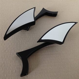 Black Spear Blade Mini Mirrors For Harley Davidson Sportster Dyna Softail