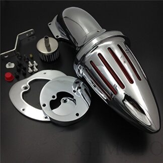 Bullet Air Cleaner Intake Filter Kit For Vtx1300 Vtx 1300 1986-2012 Chrome