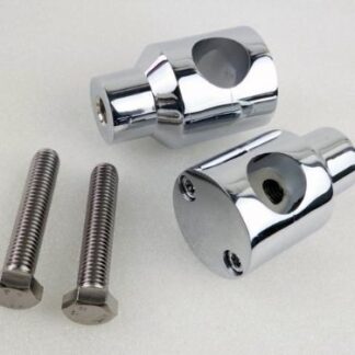 Chrome 1" Handlebar Round Riser For Suzuki Boulevard Intruder C50 C90 M50 M90 Shadow VT VTX Aero Cruiser Chopper Vulcan VN 500 750 900 Cruiser Harley Dyna Softail Sportster Cruiser