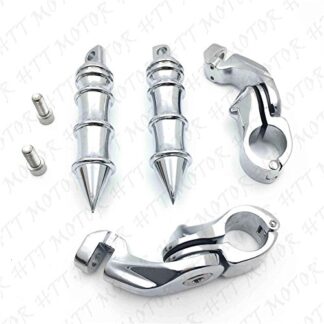 Chrome 2.5" Short Foot Peg Kit 1.25" Engine Guard For CVO Limited FLHTKSE