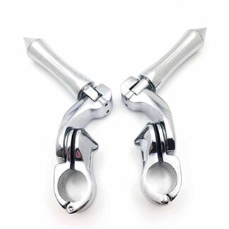 Chrome 2.5" Short Foot Peg Kit 1.25" Engine Guard For GoldWing GL1100