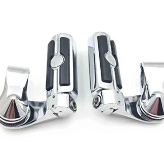 Chrome 2.5" Short Foot Peg Kit 1.25" Engine Guard For Softail Deluxe FLSTN