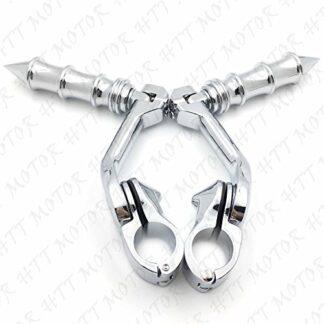 Chrome 5" Long Foot Peg Kit 1.25" Engine Guard For CVO Limited FLHTKSE Honda