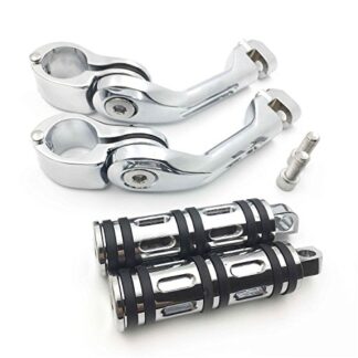 Chrome 5" Long Foot Peg Kit 1.25" Engine Guard For Suzuki BOULEVARD M90 M50Z