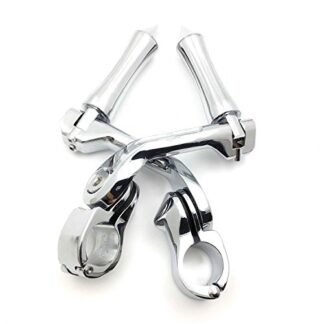 Chrome 5" Long Foot Peg Kit 1.25" Engine Guard For VT750 Shadow 750