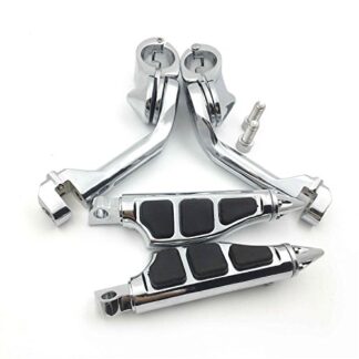 Chrome 5" Long Foot Peg Kit 1.25" Engine Guard For Yamaha V-STAR XVS1300