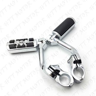 Chrome 5" Long Foot Peg Kit 1.25" Engine Guard For Yamaha XV750 XV1100 Virage