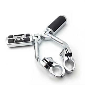 Chrome 5" Long Foot Peg Kit 1.25" Engine Guard For Yamaha XV750 XV1100 Virage