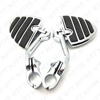 Chrome 5" Long FootPeg Kit 1.25" Engine Guard For Kawasaki VULCAN VN400 VN800